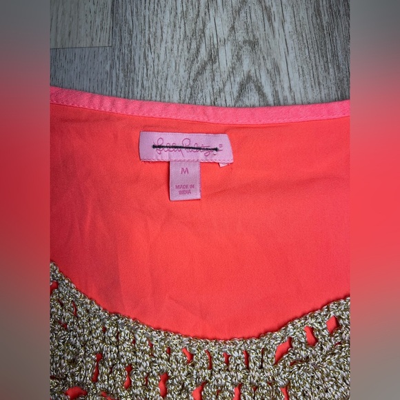 Lilly‎ Pulitzer Rachelle Pink Sun Ray Dress Size Medium - Picture 6 of 7